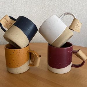 United by Blue set of 4 ceramic mugs